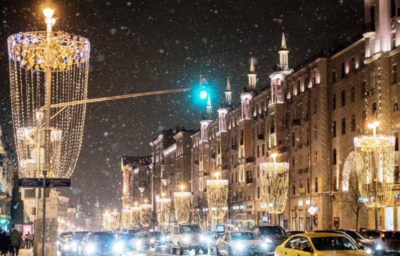 Новогодняя Тверская Улица В Москве 2022 Фото