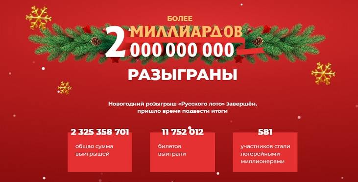 Номера Новогодней Лотереи