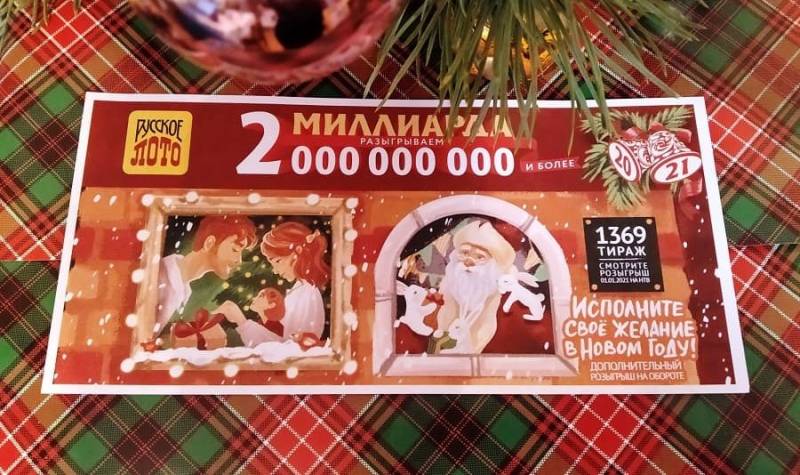 Результаты Тиража Русского Лото Новогодние