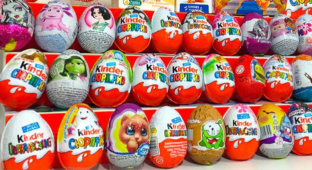 В России изымают шоколадные яйца Kinder