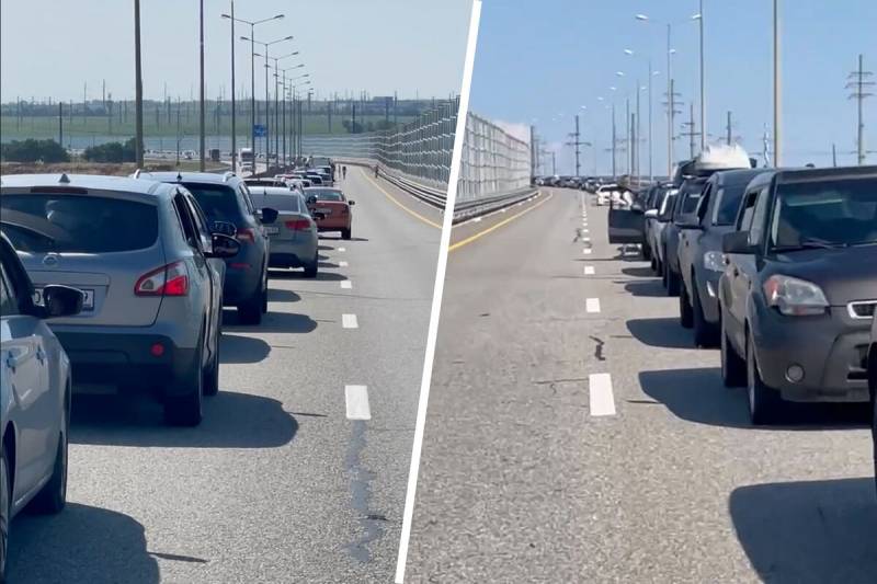 Пробка растет: какая ситуация на Крымском мосту сегодня, 18 июля 