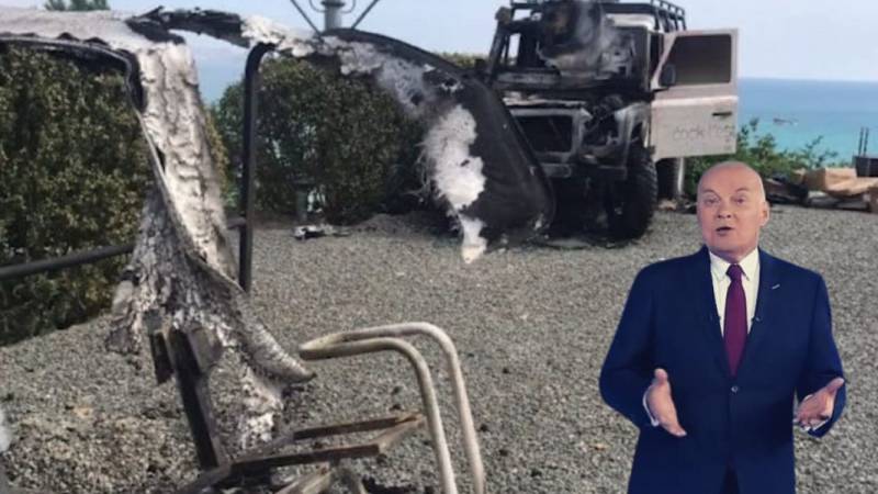Уже задержан: подробности о поджигателе машин журналиста Киселева в Крыму