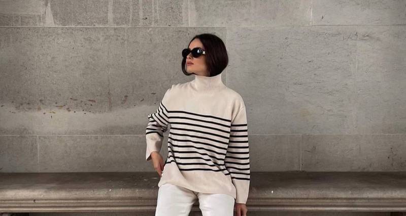 полосатый свитер