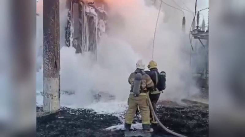 пожар на подстанции