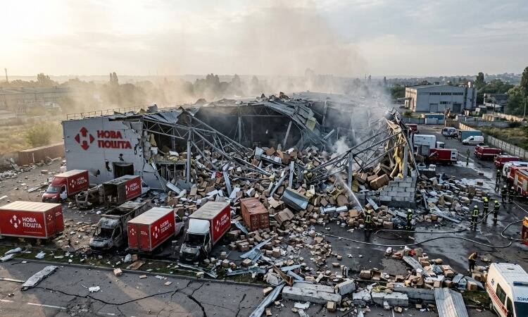 Ракетами ударили по Новой почте