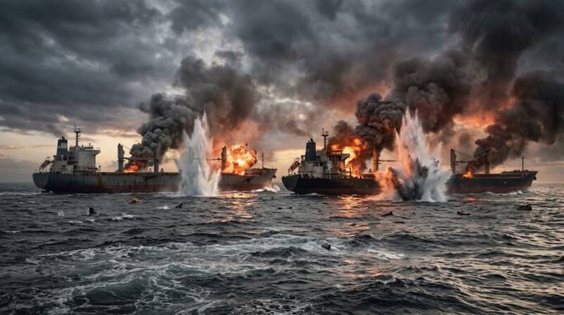 море взрывы