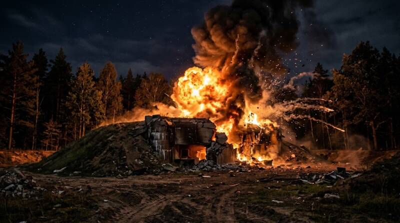 бункер взрыв